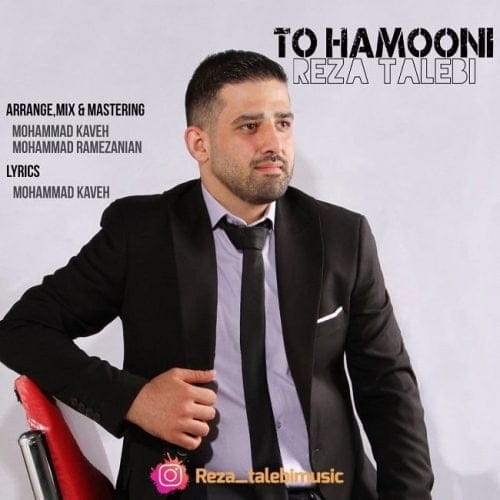 دانلود آهنگ جدید رضا طالبی با عنوان تو همونی